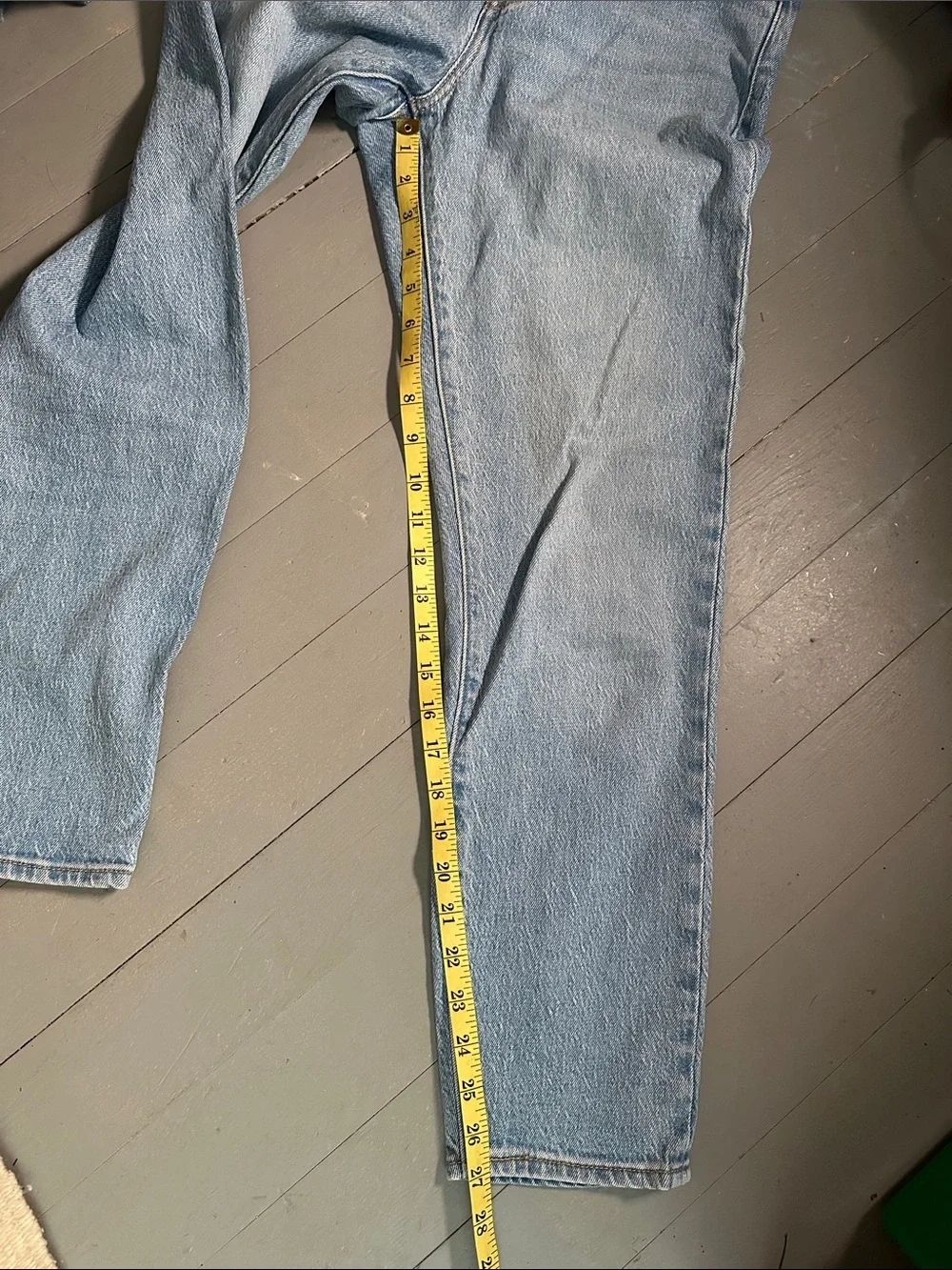 Levi's Wedgie Light Wash Blue Straight Leg Jeans Sz 26 Button Fly high waist - Picture 11 of 11